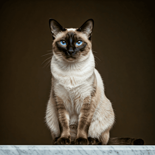 Blue-eyed cat portrait
